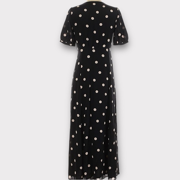 Sézane Robe Sollie Black Polka Dot Ecru FR 34 / US 2 - Picture 12 of 16